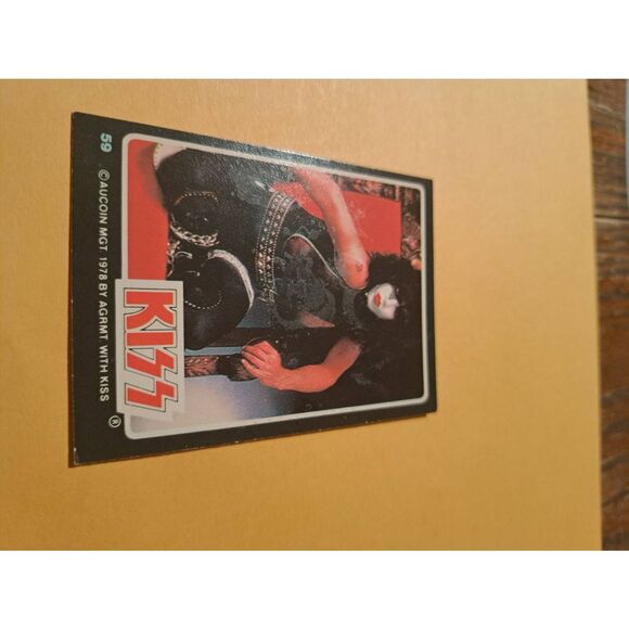 Vintage 1978 Aucoin Management AGRMT KISS Trading Card No 59 Collectible Rock - Picture 2 of 3